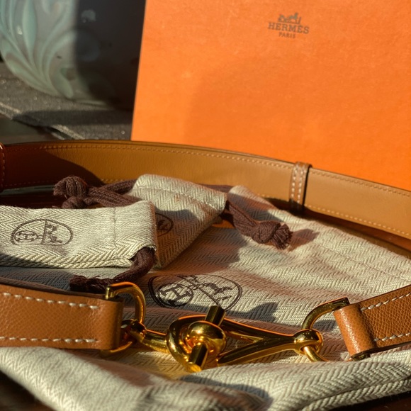 🐎Hermès Limited Edition Hook Brown Adjustible Belt🐎 - Picture 4 of 10